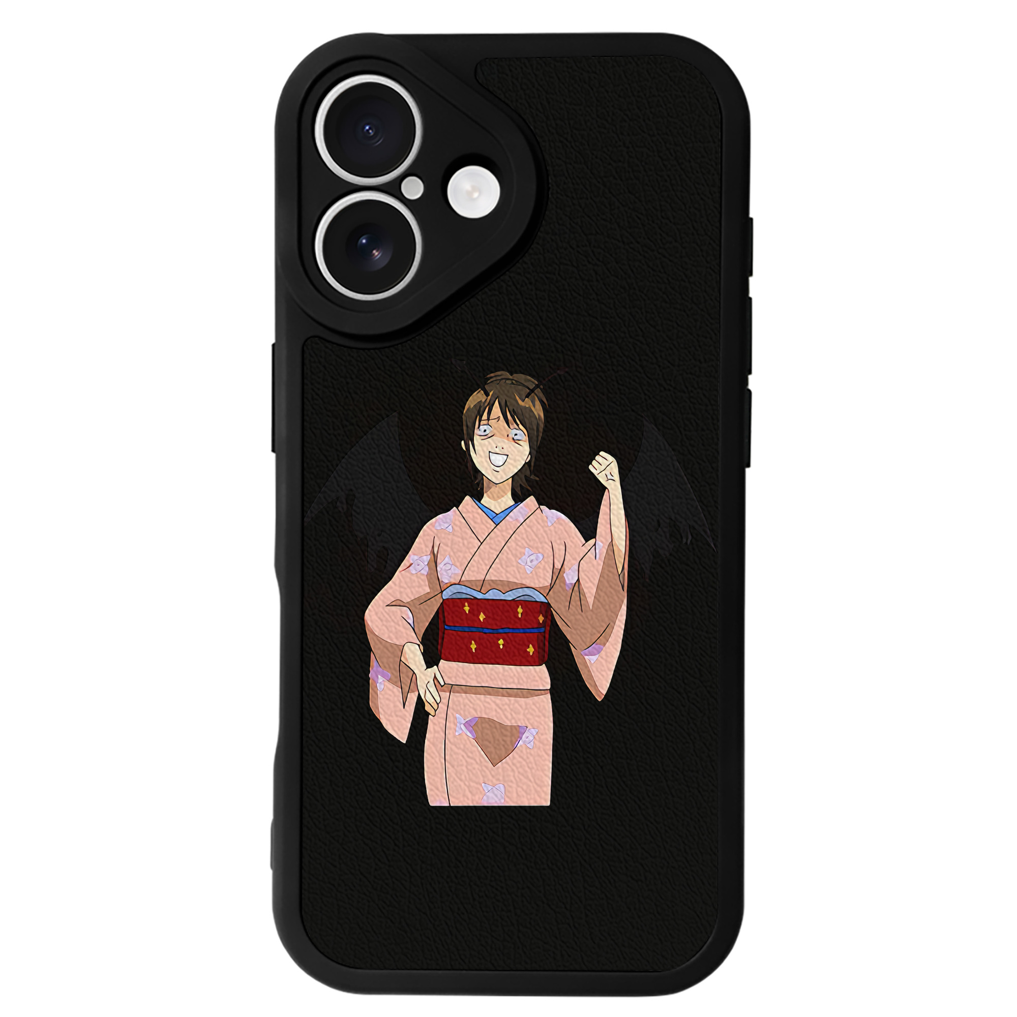 （画像用） ぎんたま 坂田銀時（さかたぎんとき） 神楽 志村新八（しむら しんぱち） GINTAMA Sakata Gintoki Kagura Shimura Shinpachi 【iPhone 16シリーズ対応】シリコンスマホケース（レザー調） 材質：シリコン